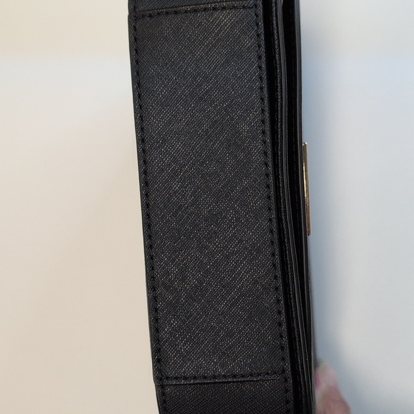 kate spade laurel way carsen saffiano leather crossbody bag black EUC - Picture 8 of 9